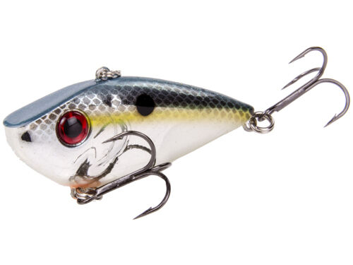 Color:514 Chrome Sexy Shad:Strike King Red Eye Shad Tungsten 2 Tap 1/2 oz. Lipless Crankbait - Select Color