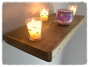 Details about Rustic Pine Wood Floating Wall Shelf, Shelves 1ft - 3 