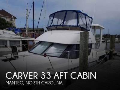 1992 Carver 33 Aft Cabin Used
