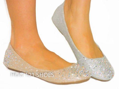 rhinestone white flats