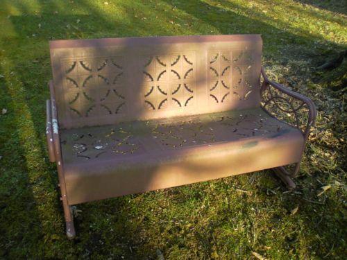 Vintage Metal Lawn Chairs >> Metal Glider: Patio & Garden Furniture | eBay Vintage Metal Lawn Chairs >> Metal Glider: Patio & Garden Furniture | eBay