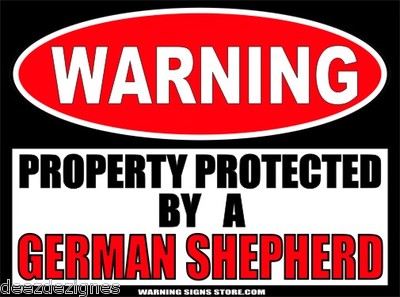 German Shepherd Beware of Dog Property 6