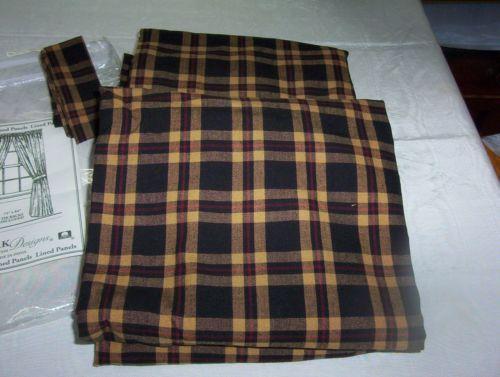 Curtains Ideas black and khaki curtains : Plaid Curtains | eBay