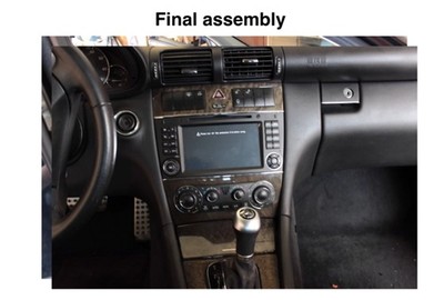 Mercedes c230 stereo install #2