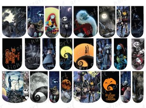 ... SLIDE NAIL ART DECALS * NIGHTMARE BEFORE CHRISTMAS * FULL NAIL COVERS