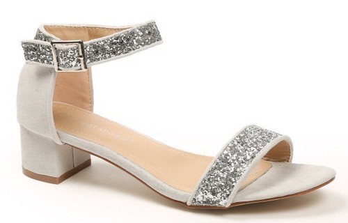 LADIES-BRIDAL-SANDALS-LOW-HEEL-EVENING-ANKLE-STRAP-GLITTER-STRAP-PARTY-SHOES