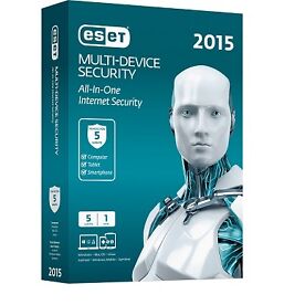 ESET Multi Device Security 2015 | 5 Benutzer User | 1 Jahr | Minibox mit DVD-ROM