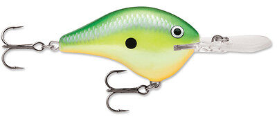 Color:Ike's Rasta:Rapala Dives-To Dt14 Balsa Crankbait Bass, Walleye, & Trout Fishing Lure 2 3/4"