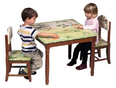 UPC 716243854026 product image for Guidecraft Hardwood Papagayo Table And Chairs Set | upcitemdb.com