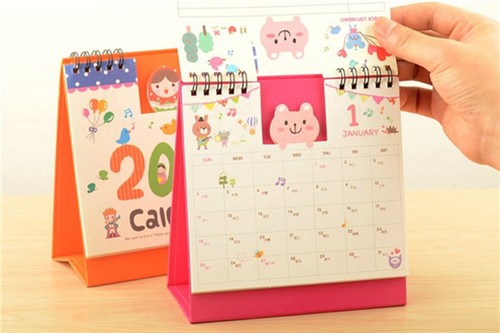 Diy Daily Flip Calendar : Cute cartoon animal desk desktop calendar flip stand Diy Daily Flip Calendar : Cute cartoon animal desk desktop calendar flip stand
