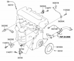 KIA-SPORTAGE-SPECTRA-SOUL-OEM-CRANK-SHAFT-POSITION-SENSOR ... 99 kia sephia engine wiring diagram 