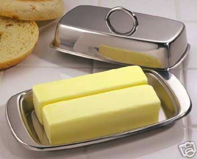 New Double Butter Dish Table Serving Tray ...