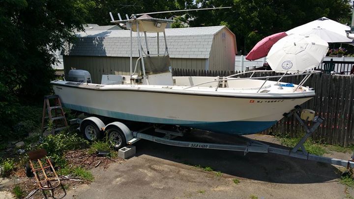 1974 22' center console mako boat 175hp