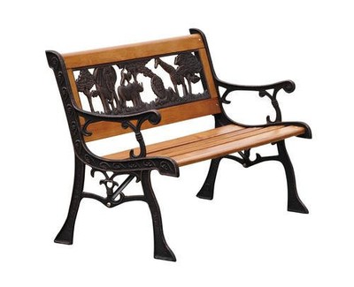 Outdoor Childrens Animal Wood Park Bench, New! ...