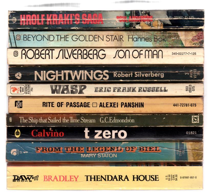 1970s 80s pb 10 lot 1st printings science fiction & fantasy