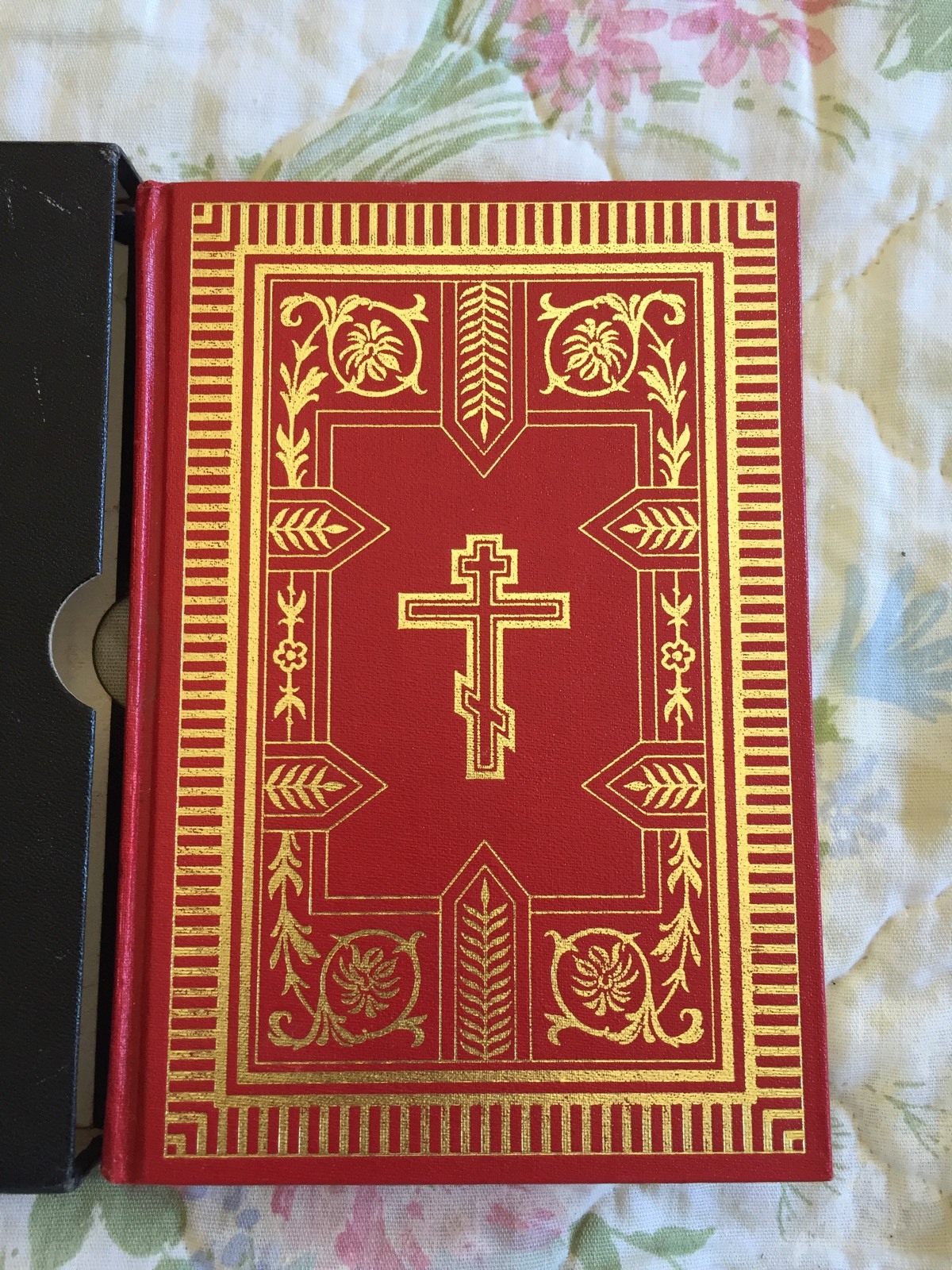 Ancient russian holy trinity monastery prayer book, hardcover/slipcase, 1977