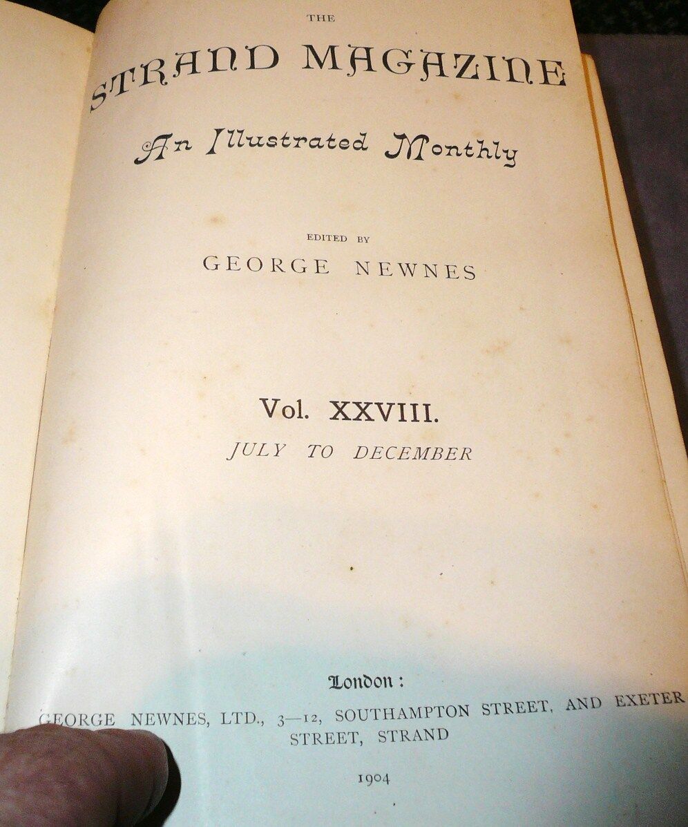 new listing
		the return of sherlock holmes 1st edition strand vol xxviii in rare fine