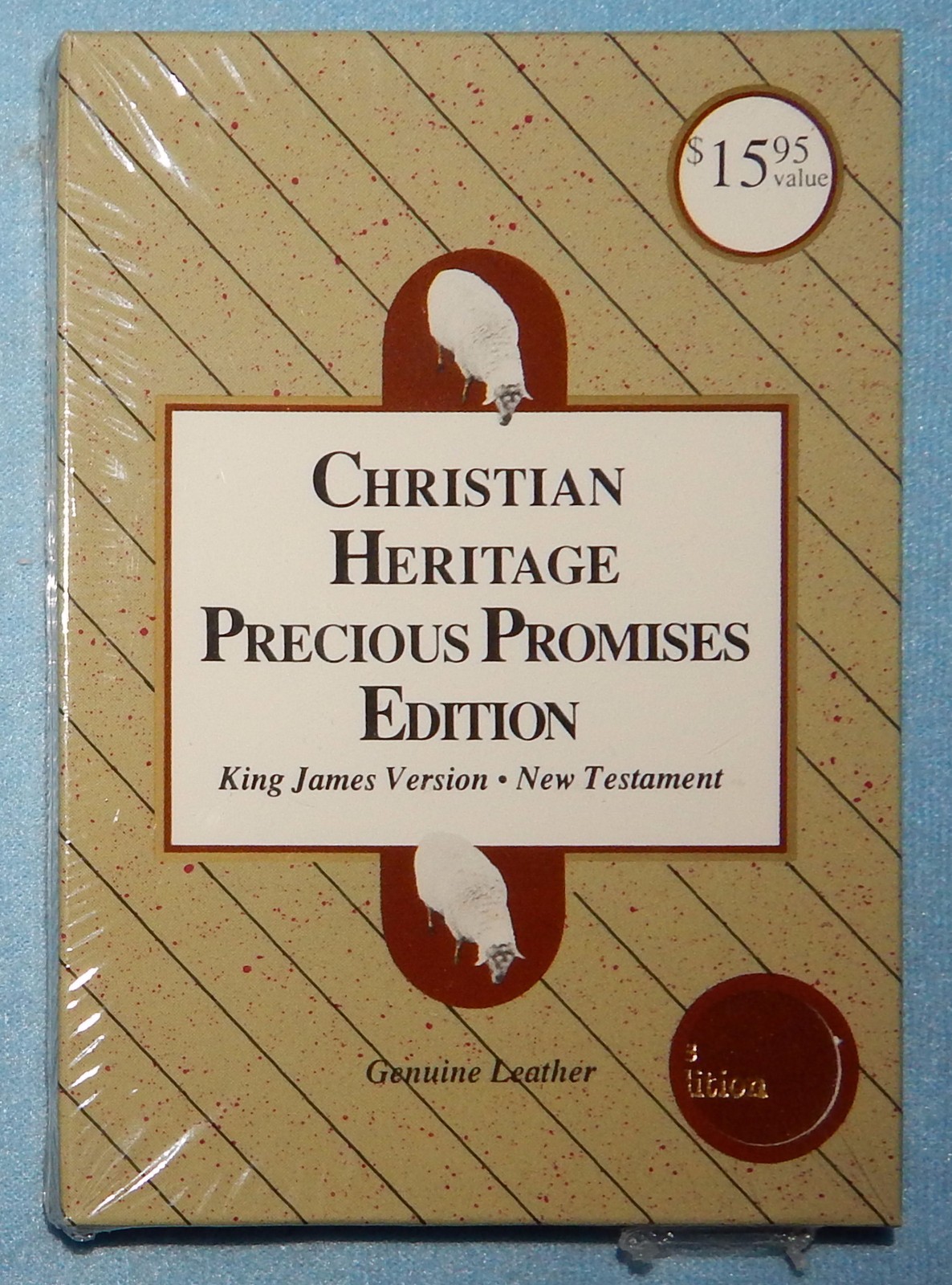 Kjv christian heritage precious promises new testament (brown leather, 1988) new