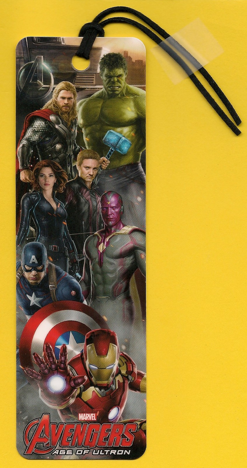 2015 marvel- avengers: age of ultron - official book marker