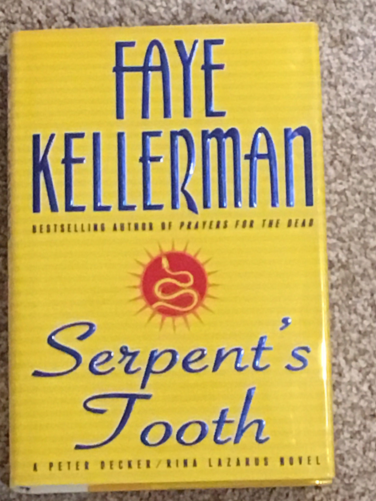 faye kellerman  signed 1st edition  serpents tooth