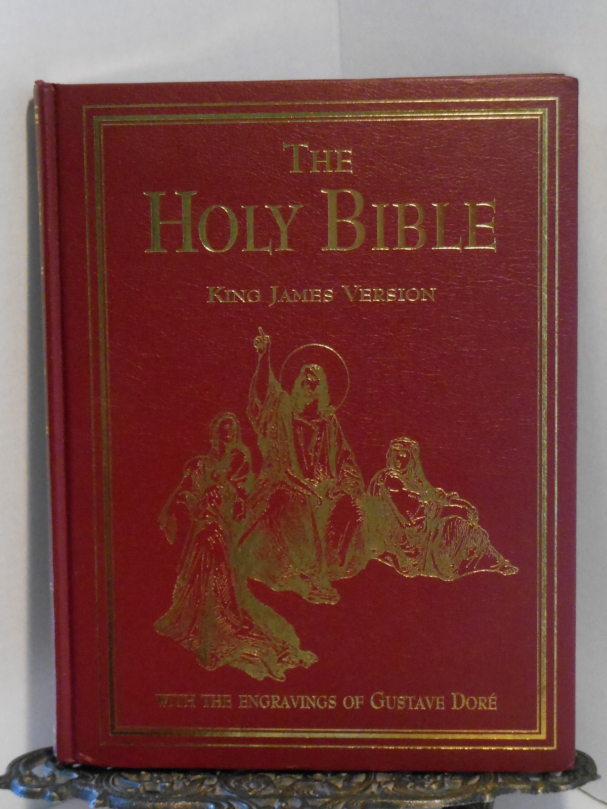 beautiful holy bible king james version red letter kjv engravings gustave dore