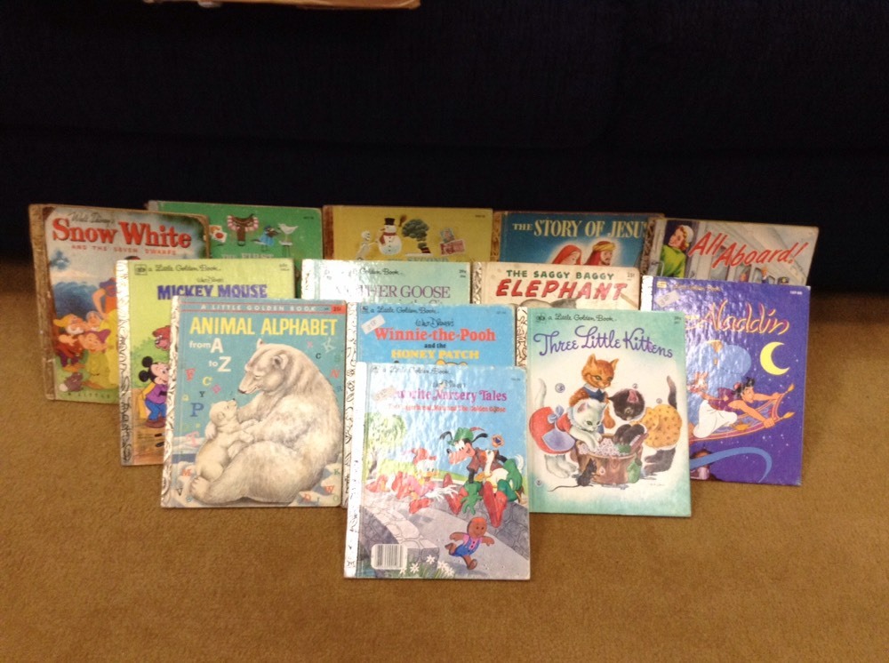 11 different used a little golden book hardcover kid books