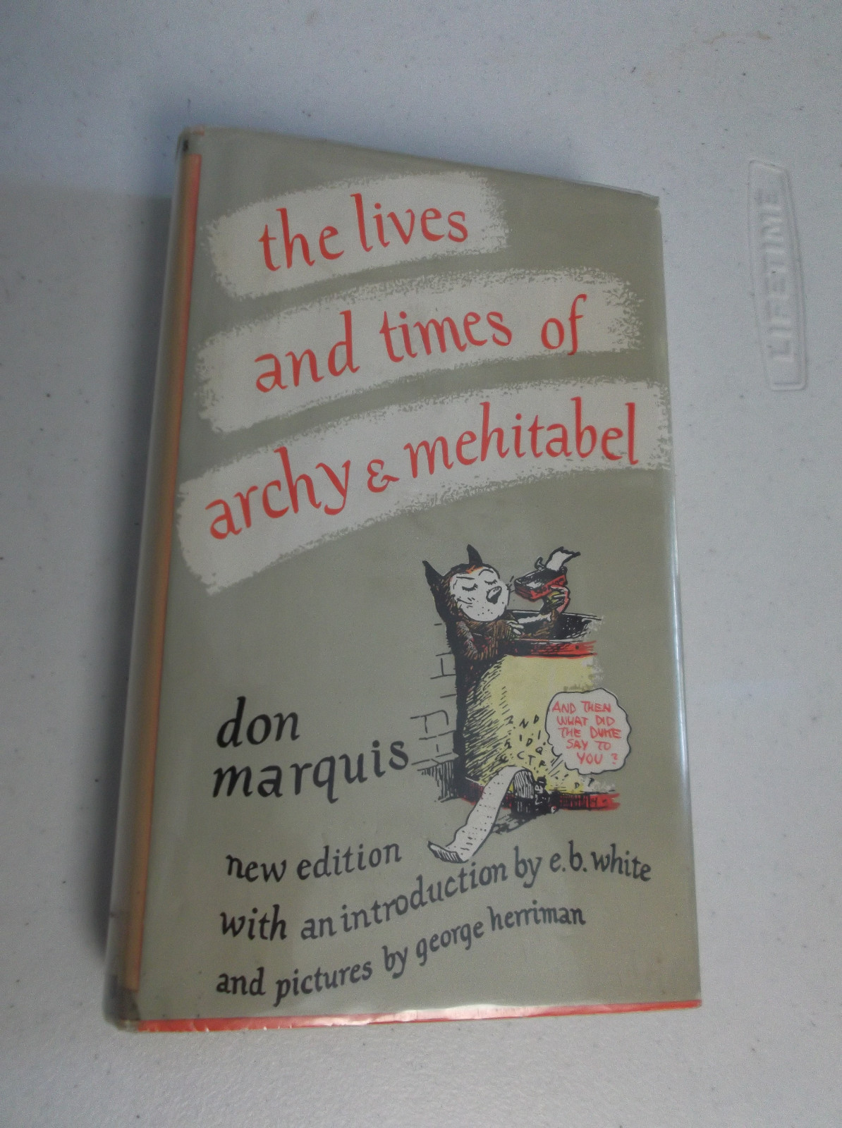 don marquis  the lives and times of archy & mehitabel  herriman illustrated
