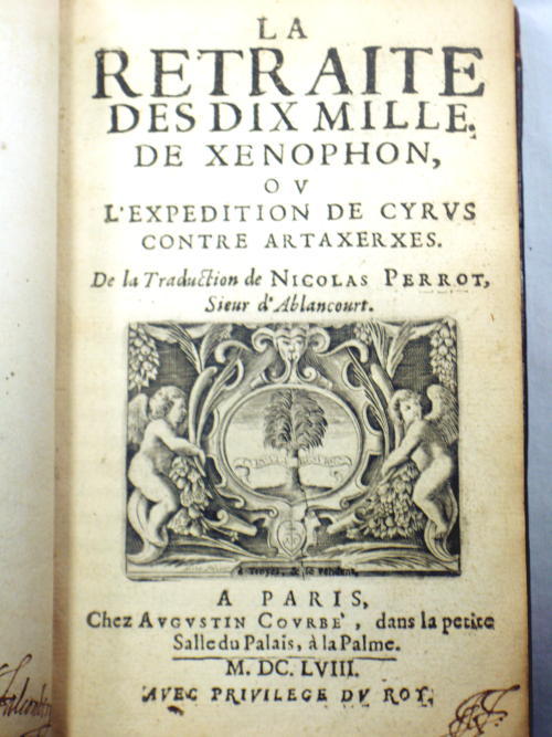 1658 rare first edition book  expedition of cyrus against artaxerxes  xenophon