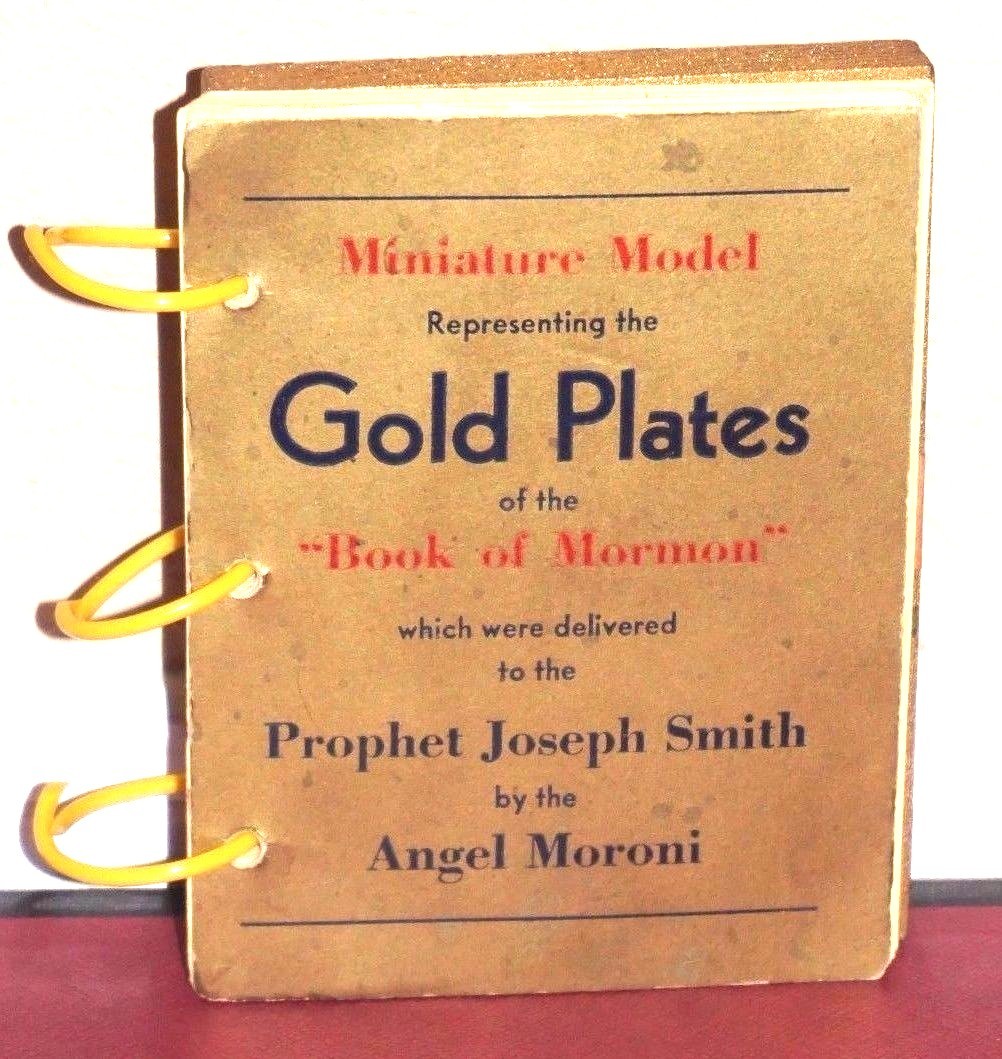 1947 miniature model of the gold plates of the book of mormon lds rare vintage