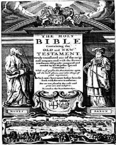 1672 king james bible with 1599 geneva bible notes bible commentary