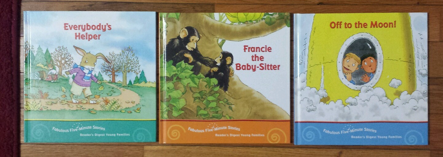 3 hb book lot reader s digest fabulous five minute stories young families new