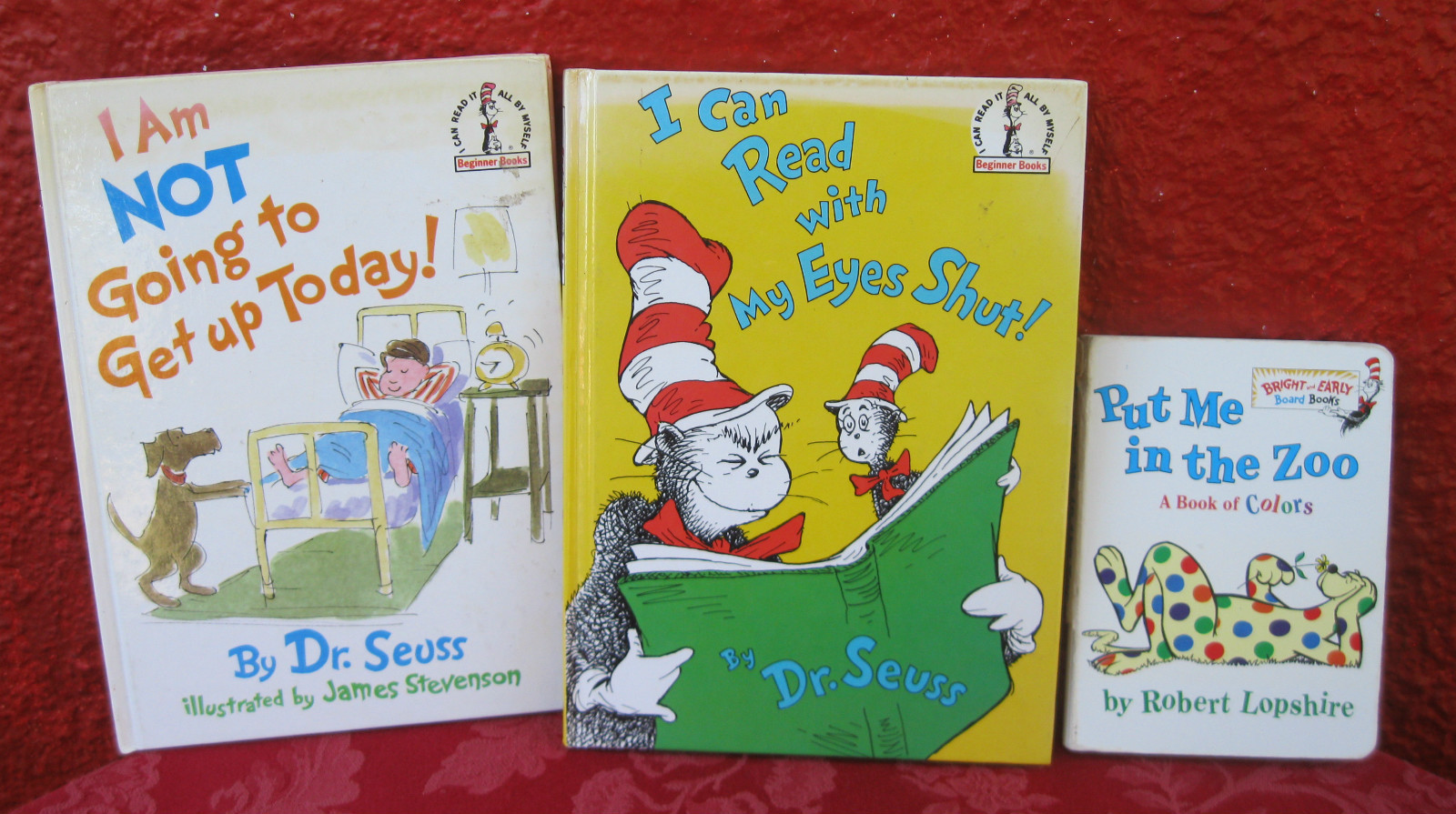 3 pc mixed lot vintage dr  seuss hardcover books beginner reader ?