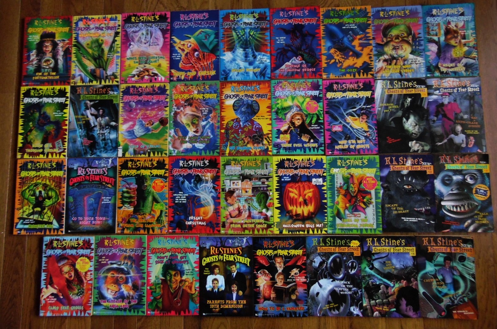 1 35 goosebumps ghosts of fear street complete set by rl stine