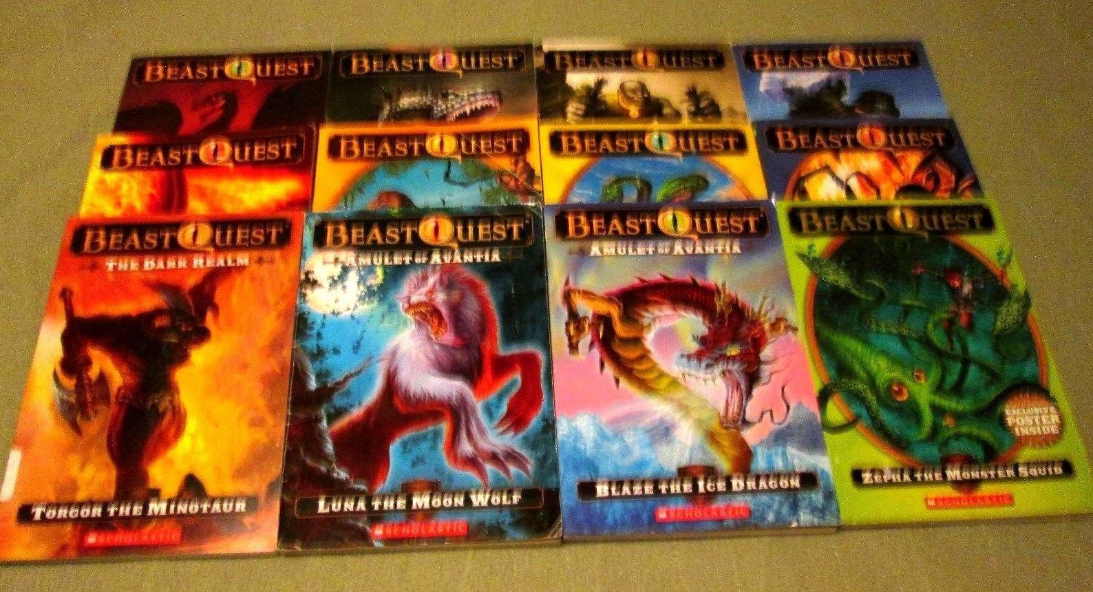 12 beast quest fantasy adventure series chapter book lot rl3 adam blade