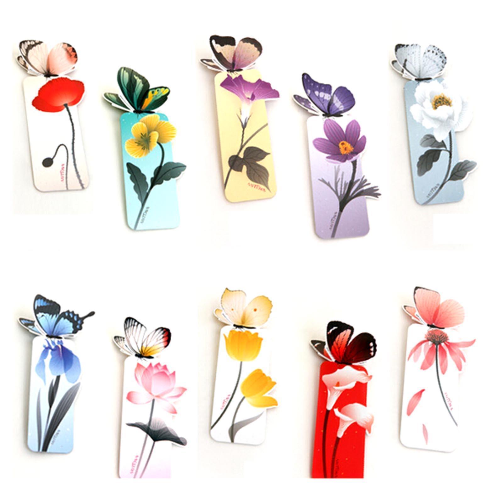 10pcs exquisite bookmark butterfly style teacher's book marker stationery gifts