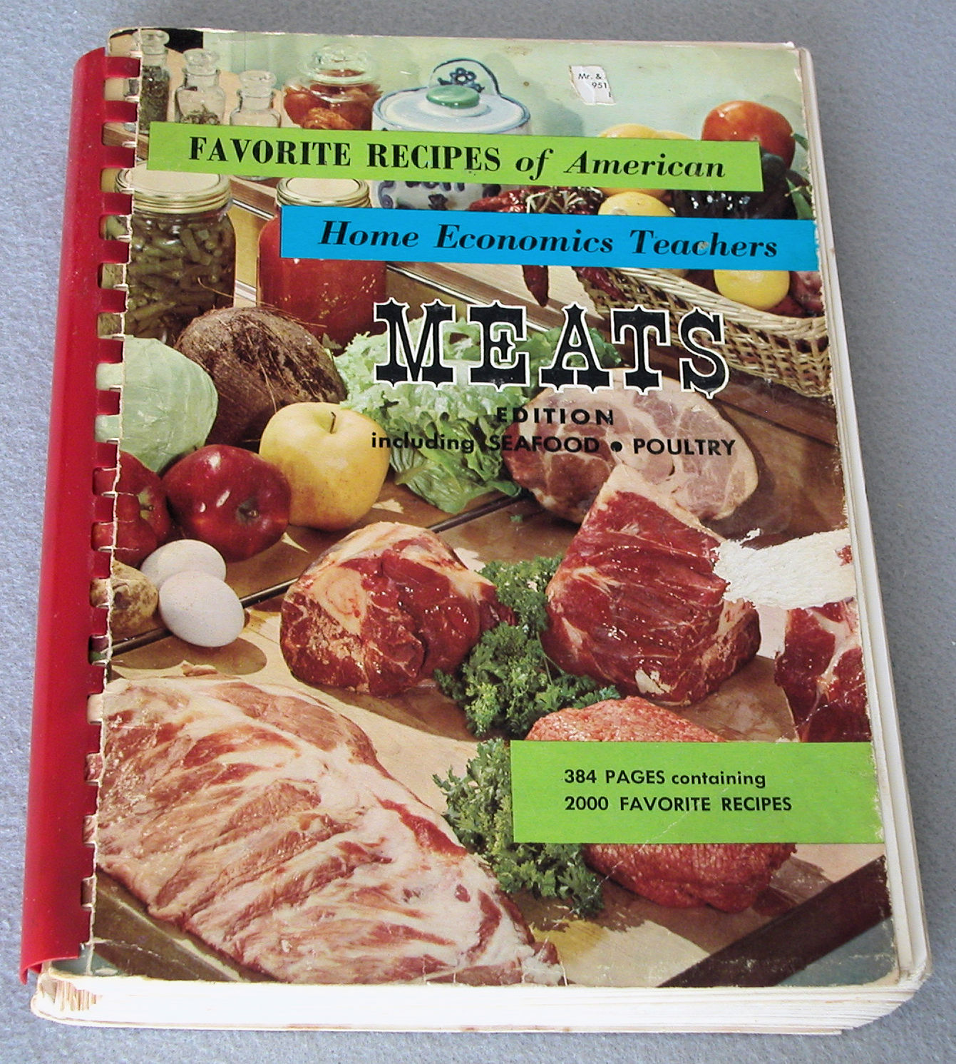 1962 meats cookbook favorite recipes of home ec teachers all across america