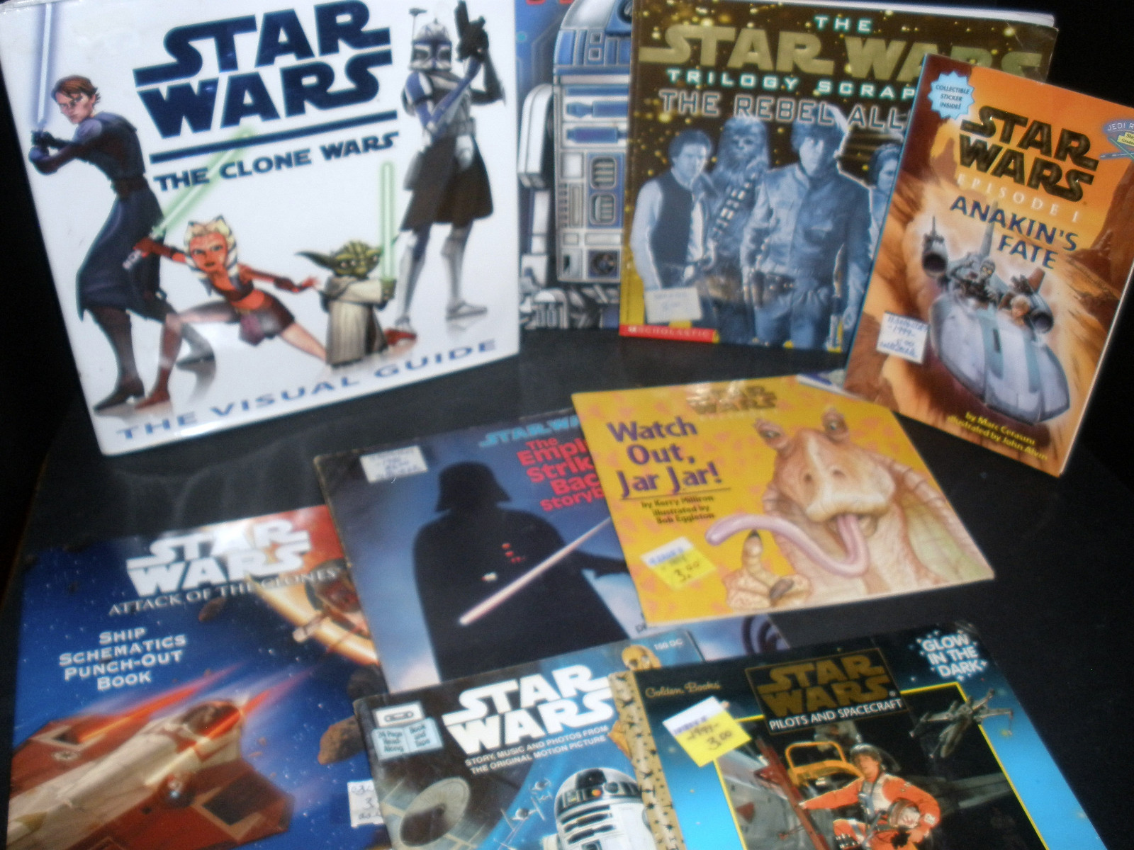 lot of 15 star wars  clones  episode i  villains & heroes books and games