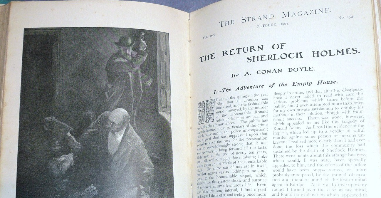 new listing
		the return of sherlock holmes 1st edition strand vol xxvi in rare fine condition