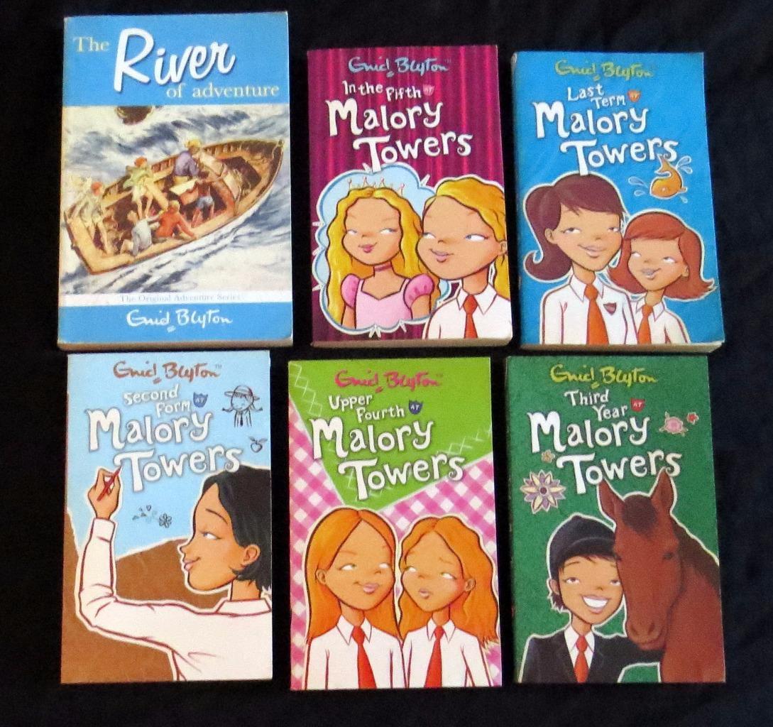6 enid blyton mallory towers adventure book lot children fiction chapter set kid
