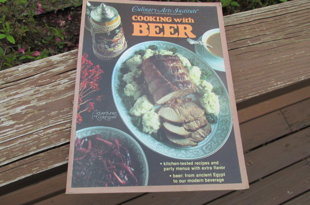 1980 culinary arts institute cooking with beer cook book  paperback c21