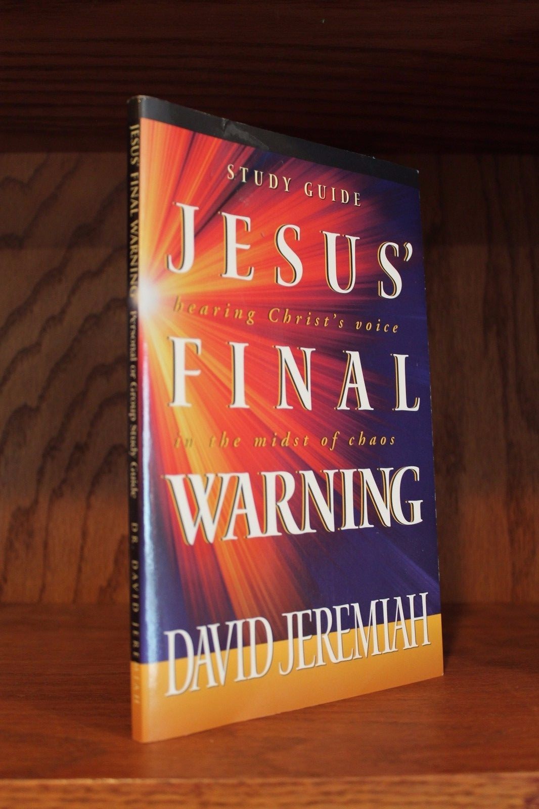 David jeremiah ~ jesus' final warning: study guide (1999, paperback) vg!
