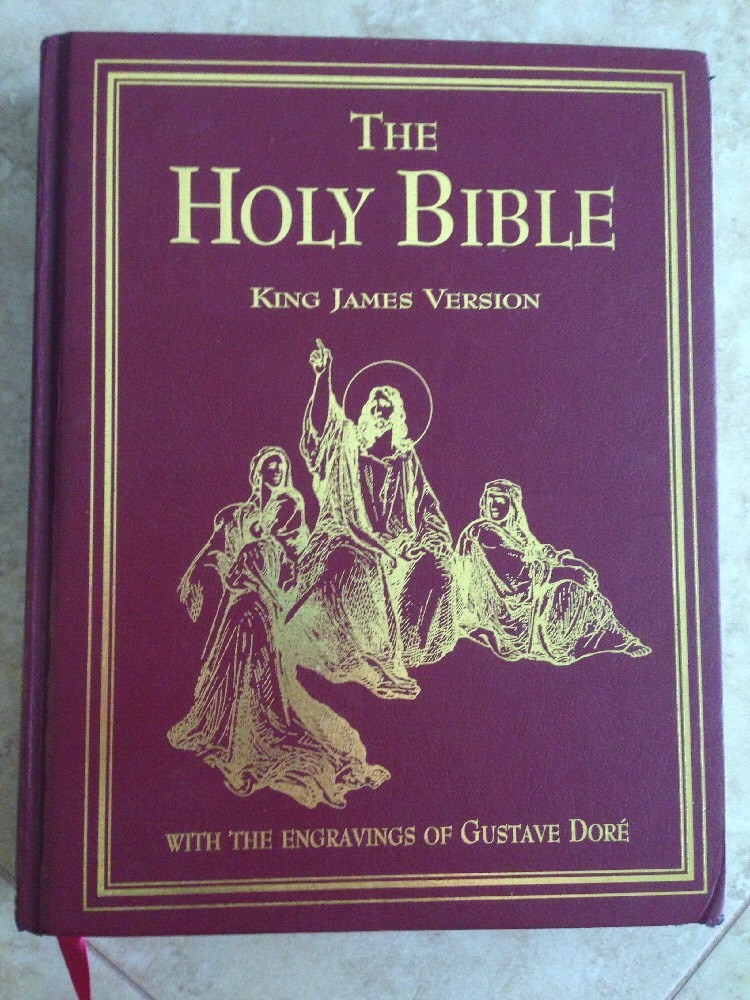 beautiful holy bible king james version red letter kjv engravings gustave dore