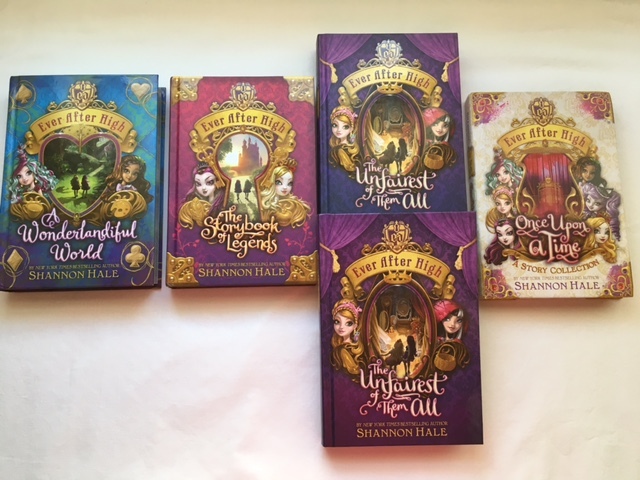 ever after high   5 book hc set   1 2 x2  3 & a story collection shannon hale