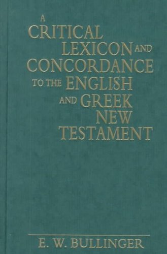 a critical lexicon and concordance to the english and new hardcover book