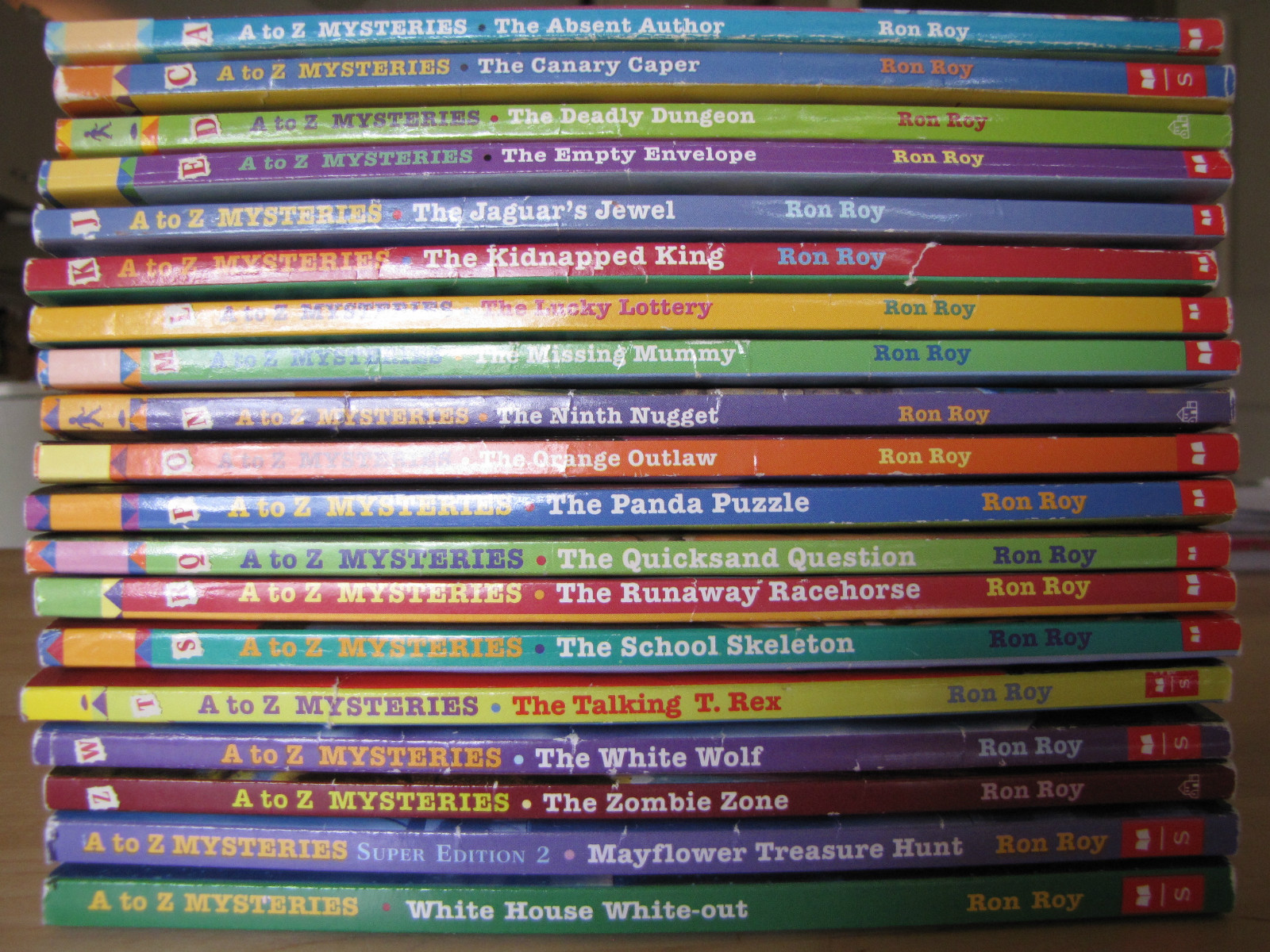 a to z mysteries lot 19 paperback books by ron roy chapter set g vguc mayflower