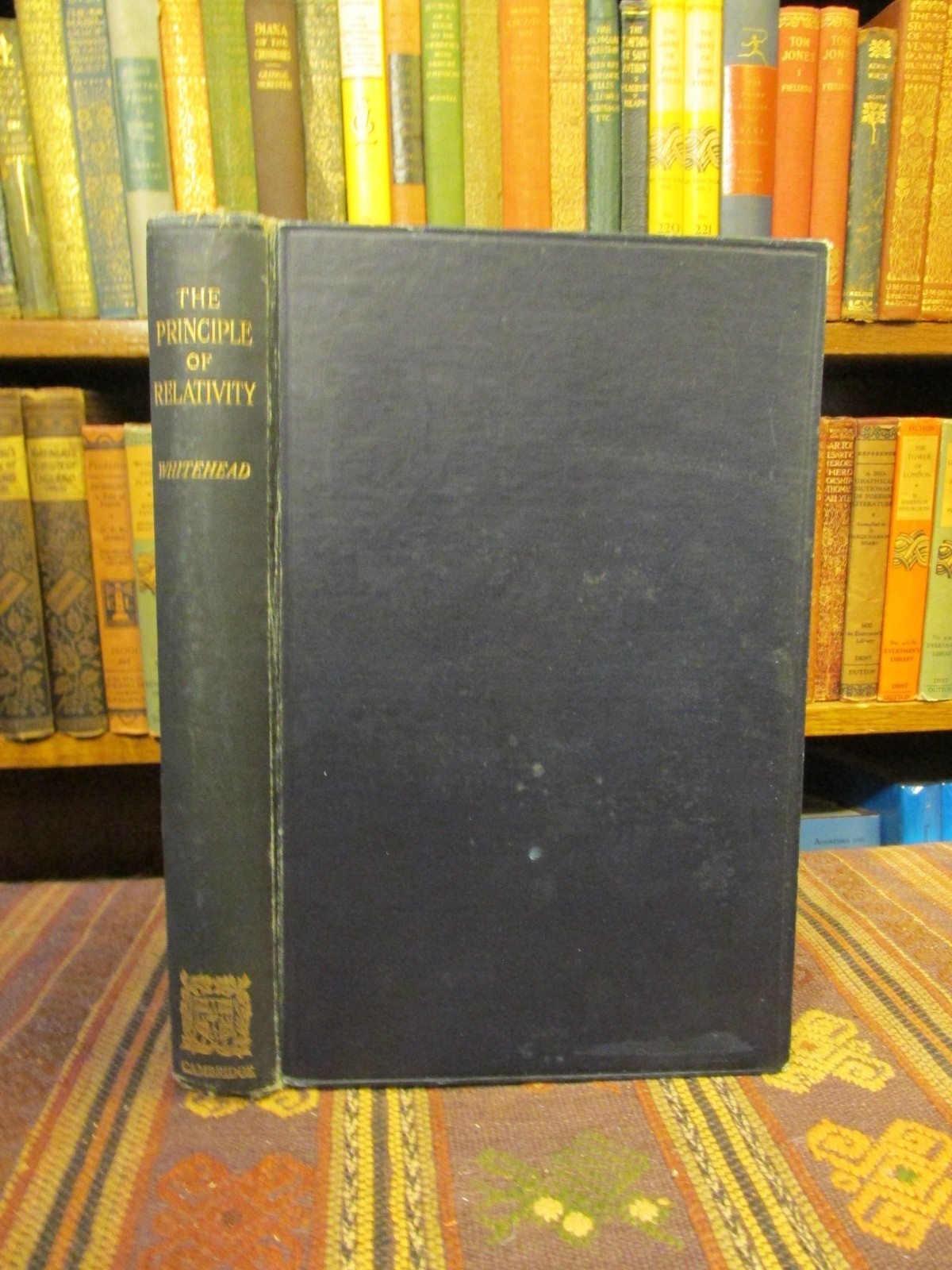 1922 whitehead the principle of relativity rare old physics book first edition