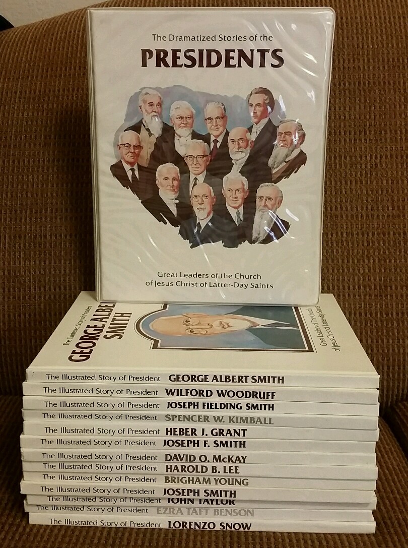 13 hardback illustrated stories of the presidents lds mormon prophets + 9 tapes