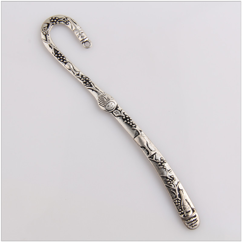 2 portuguese wine tibetan silver bookmark jewelry making findings 120mm