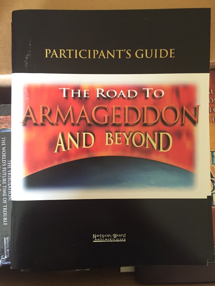 New listing
		the road to armageddon and beyond set 3 books and 6 vhs tapes