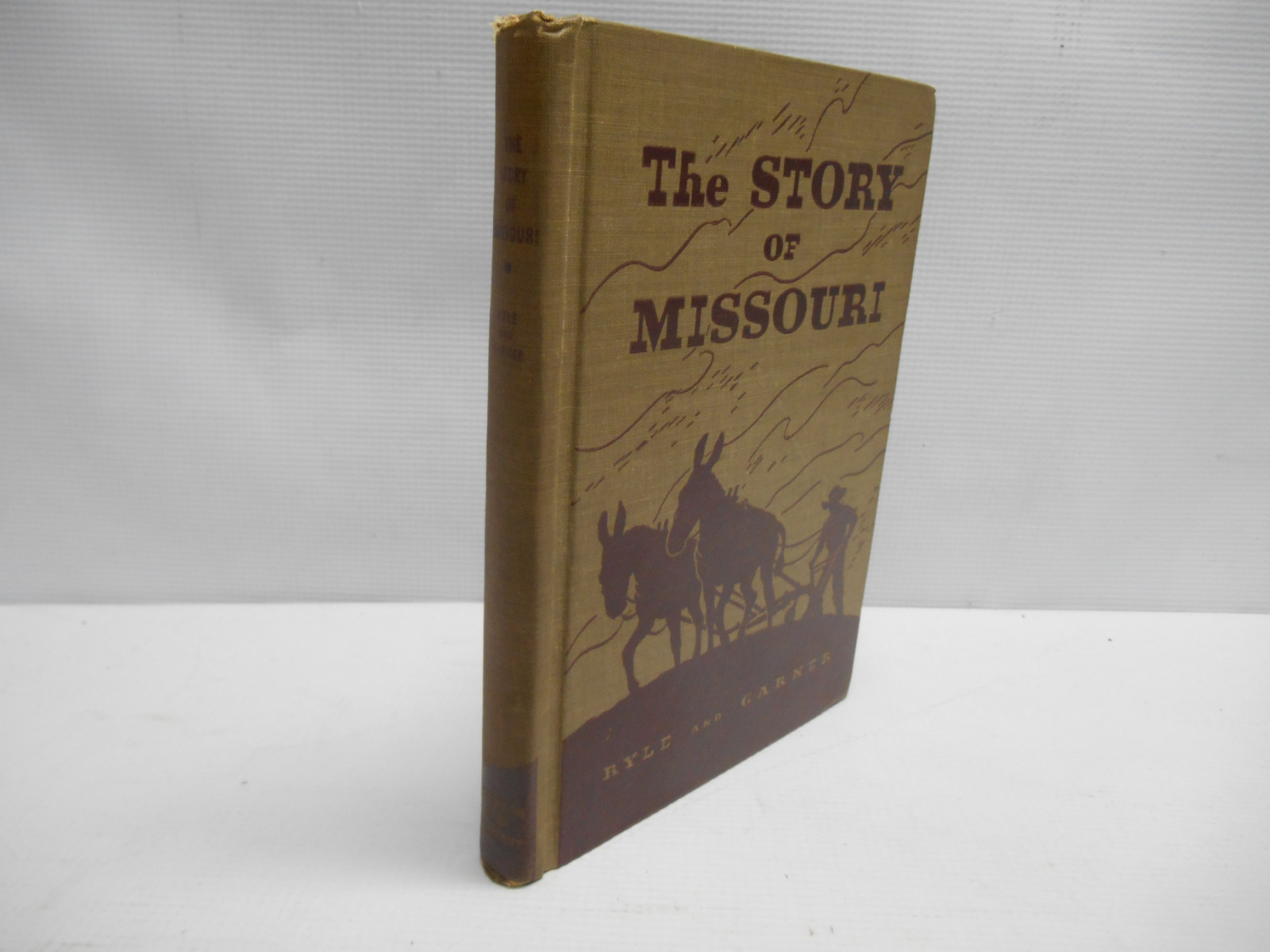 1938 the story of missouri by ryle and garner  1st edition hardcover  color map